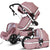 Baby Stroller 3 in 1 with Car Seat High Landscape Pram Folding Baby Carriage Car Seat Strollers Hot Mom Baby Stroller Carrier