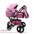 Luxmom  Stroller 2-in-1 stroller two-way trolley adjustable armrest Four seasons are suitable for use free shipping